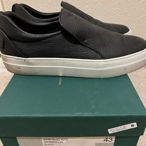 Buscemi Men’s Leather Slip-On Sneakers